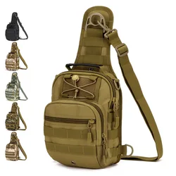 Outdoor Tactical Camo Waterproof man chest Sport Handbag Shoulder bag Men Camping multifunction Crossbody Backpack Walking Bag
