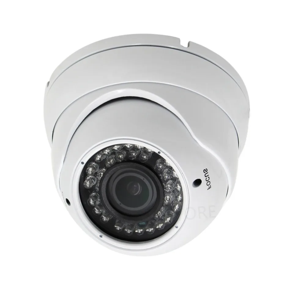 Imagem -05 - Varifocal Vigilância Cctv Câmera Home Security Vandalproof Infrared Dome Câmera 8512 mm Cor Branca 30m ir Distância 5mp Ahd