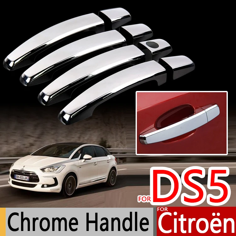 

For Citroen DS5 2011-2017 Chrome Handle Covers Trim Set for DS 5 5Door Car Accessories Stickers Car Styling 2012 2013 2015 2016