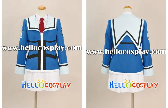 

65% cotton+35% polyester Zettai Karen Children Cosplay Costume School Girl Uniform H008