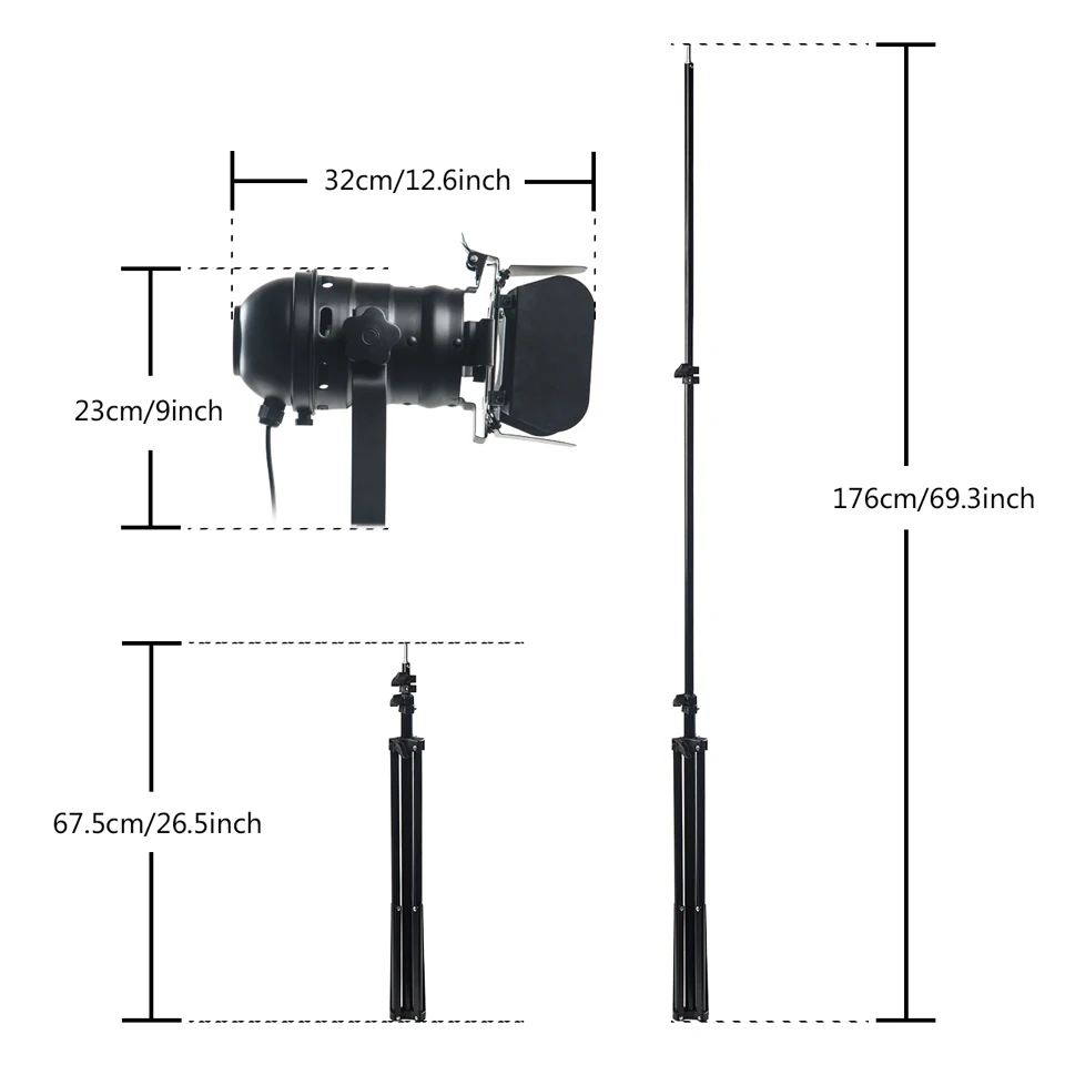 Loft Industrial Bar Creative Studio Retro Tripod Black Floor Lamp Lights Room Home Decor Light Standing Ceiling Lighting Fixture