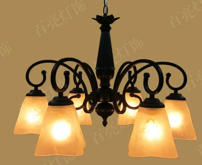 lamp light meal living room dant LAMP 6HEAD Lighting fashion pendant light antique lamp rustic