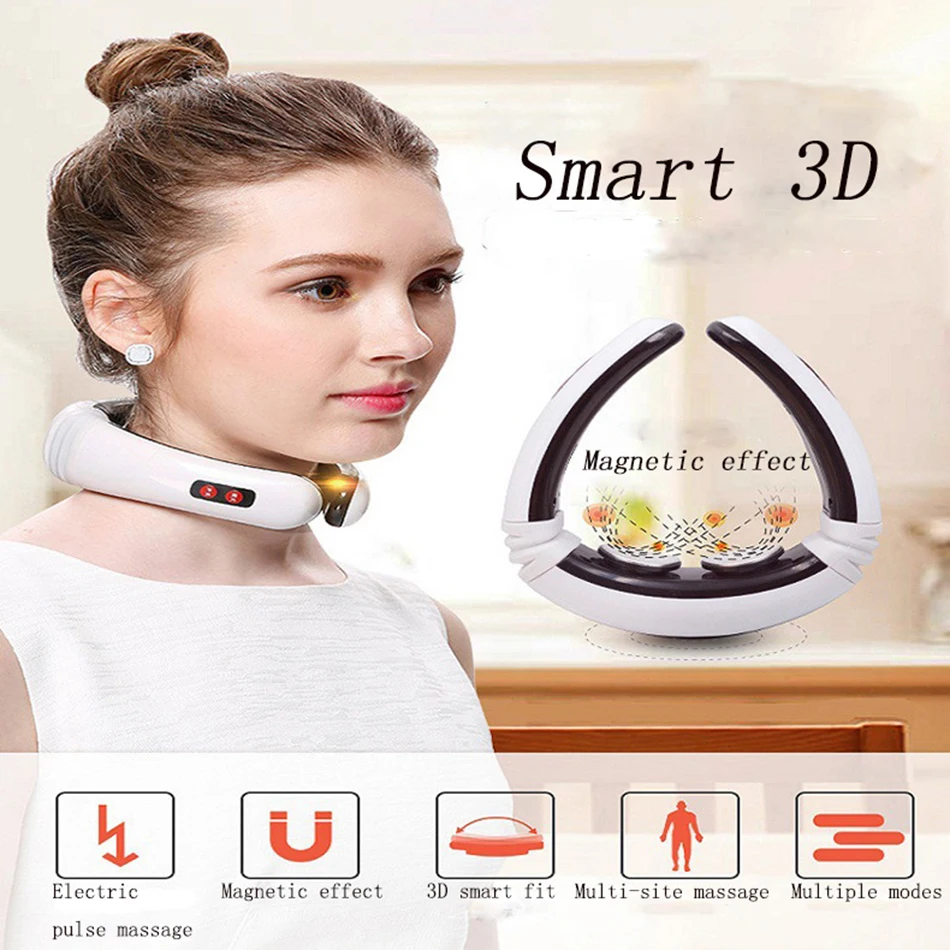 

Cervical Massager Neck Massager Cervical Sphygmotherapy Instrument Electromagnetic Pulse Cervical Massager Smart 3D Massager