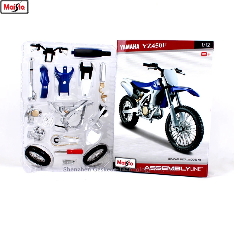 Maisto Brand new 1:12 Yamaha R1 Assemble DIY racing motorcycle simulation alloy motorcycle model collection toy car gift