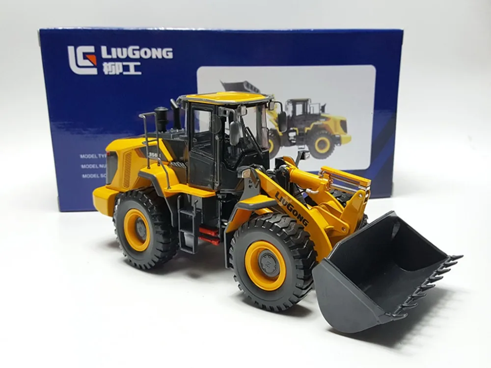 Collectible Diecast Model Toy Gift 1:35 Scale Liugong 856H Wheel Loader Construction Vehicles Alloy Model Replica Decoration