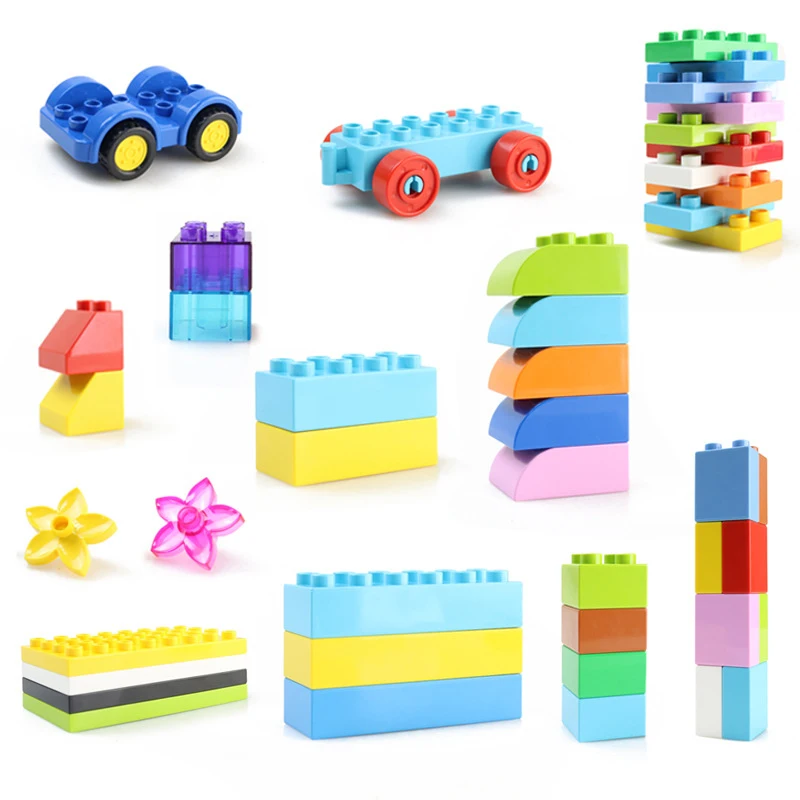 Big Size DIY Construction Building Bricks Plastic Assembly Accessories Building Blocks Toys For Children Gift