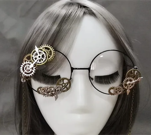 Novelties Steampunk Victorian Gears Mini Top Hat Costume Hair Accessory Handmade With Steam Punk Gear Glasses