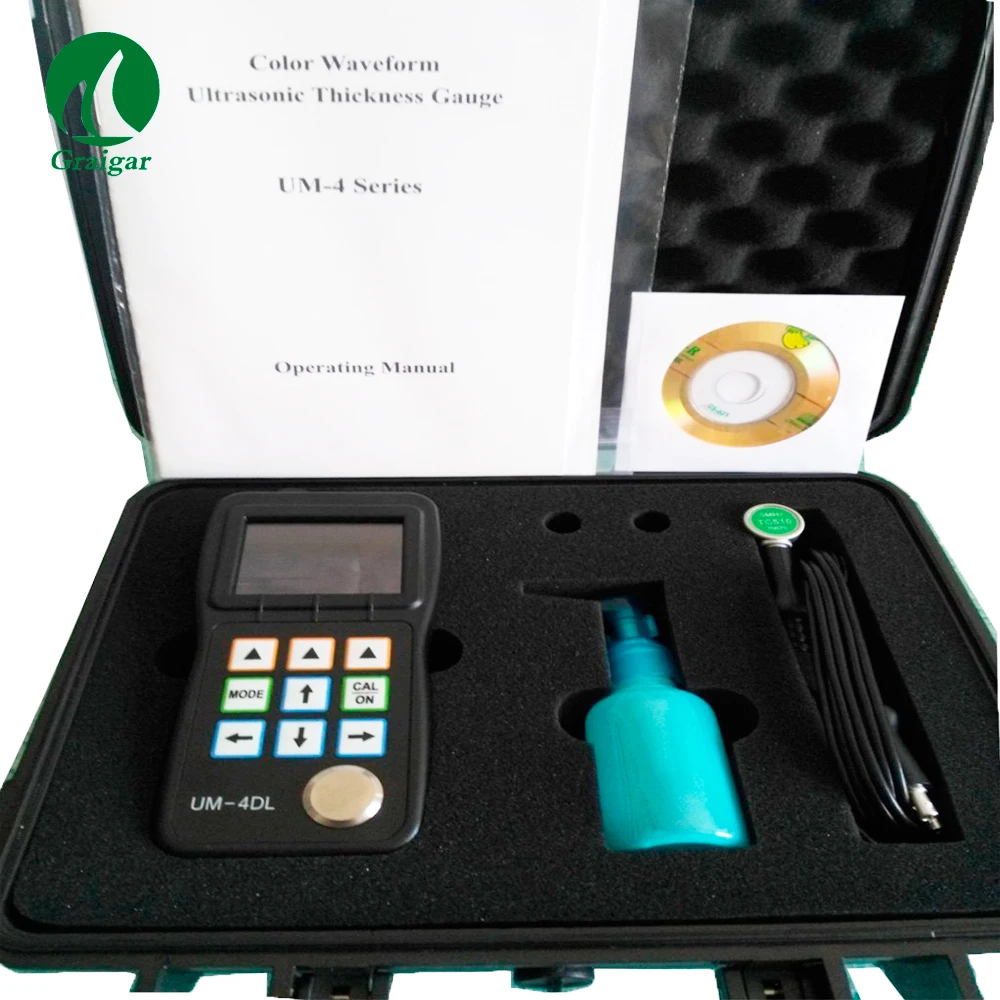 UM-4DL A-Scan Snapshot Through Paint Coating Ultrasonic Thickness Measurement Gauge DataView Software 100,000 Storge New