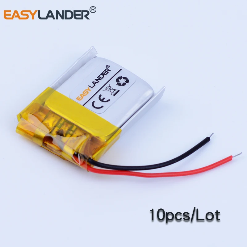 10pcs/Lot 361320 3.7V 70mAh Rechargeable Li-Polymer Li ion Battery For  mp4 mp3 Smart bracelet watch Bluetooth earphone 351420