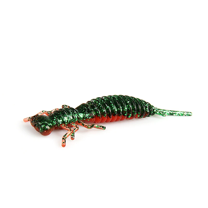 Supercontinent Larva Soft Lures 50mm 62mm 85mm Artificial Lures Fishing Worm Silicone Bass Pike Minnow Swimbait Jigging Plastic