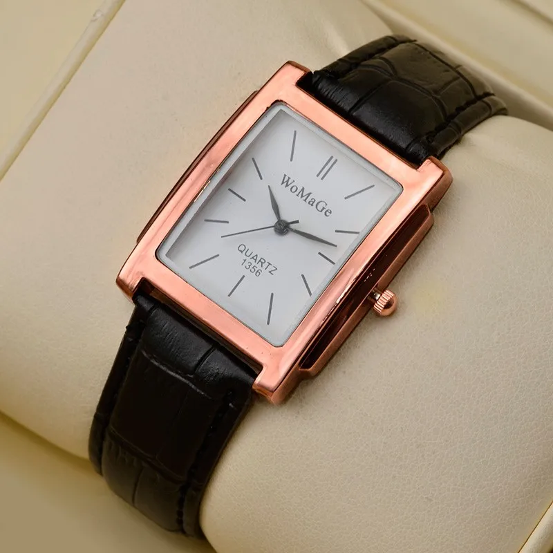 2020 New Fashion Womens Watch Silver Case White Dial Rectangle Watches Women Womage Quartz Wristwatch horloge dames montre femme