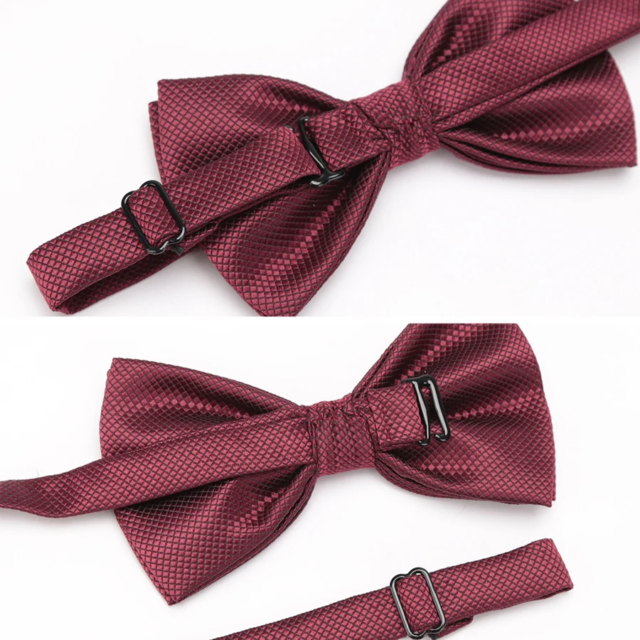 Men Bowtie Fashion Butterfly Party Wedding Bow Tie for Boys Girls Candy Solid Color Bowknot  Accessories black Bowtie