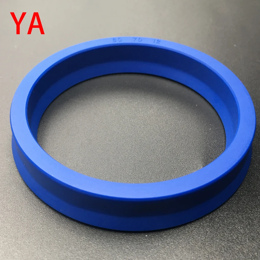 

YA 160*148*14 160x148x14 180*168*14 180x168x14 Blue TPU Hydraulic Cylinder Piston Rod Grooved U Two Lips O Ring Gasket Oil Seal