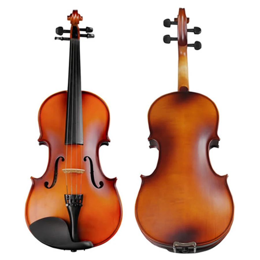 

Natural Flamed Maple Violin Students Antique Matt Violino Strings Musical Instrument with Full Set Accessories TONGLING Brand