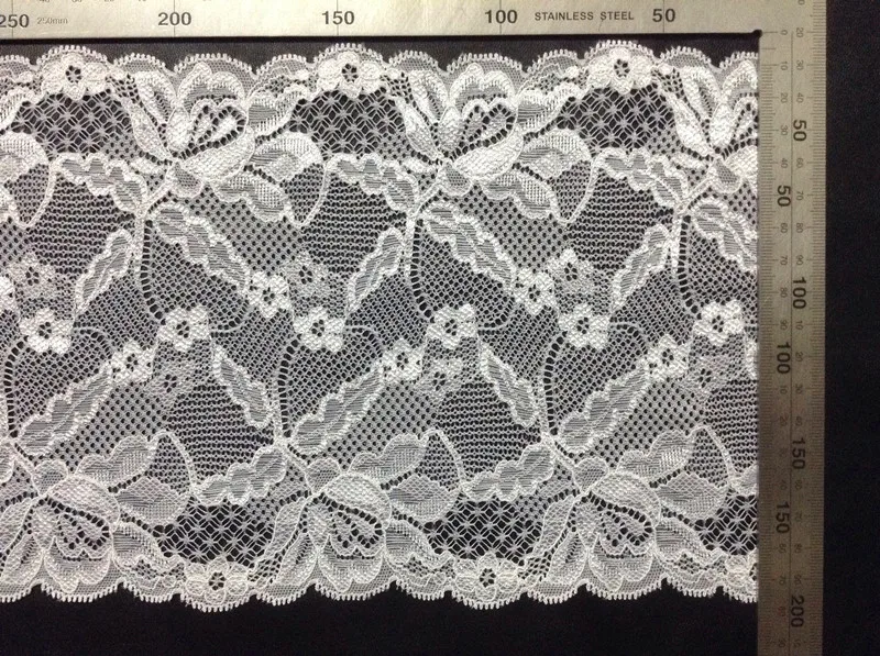 18cm hot selling symmetrical jacquard flora motif edge lace trim,JC0826J