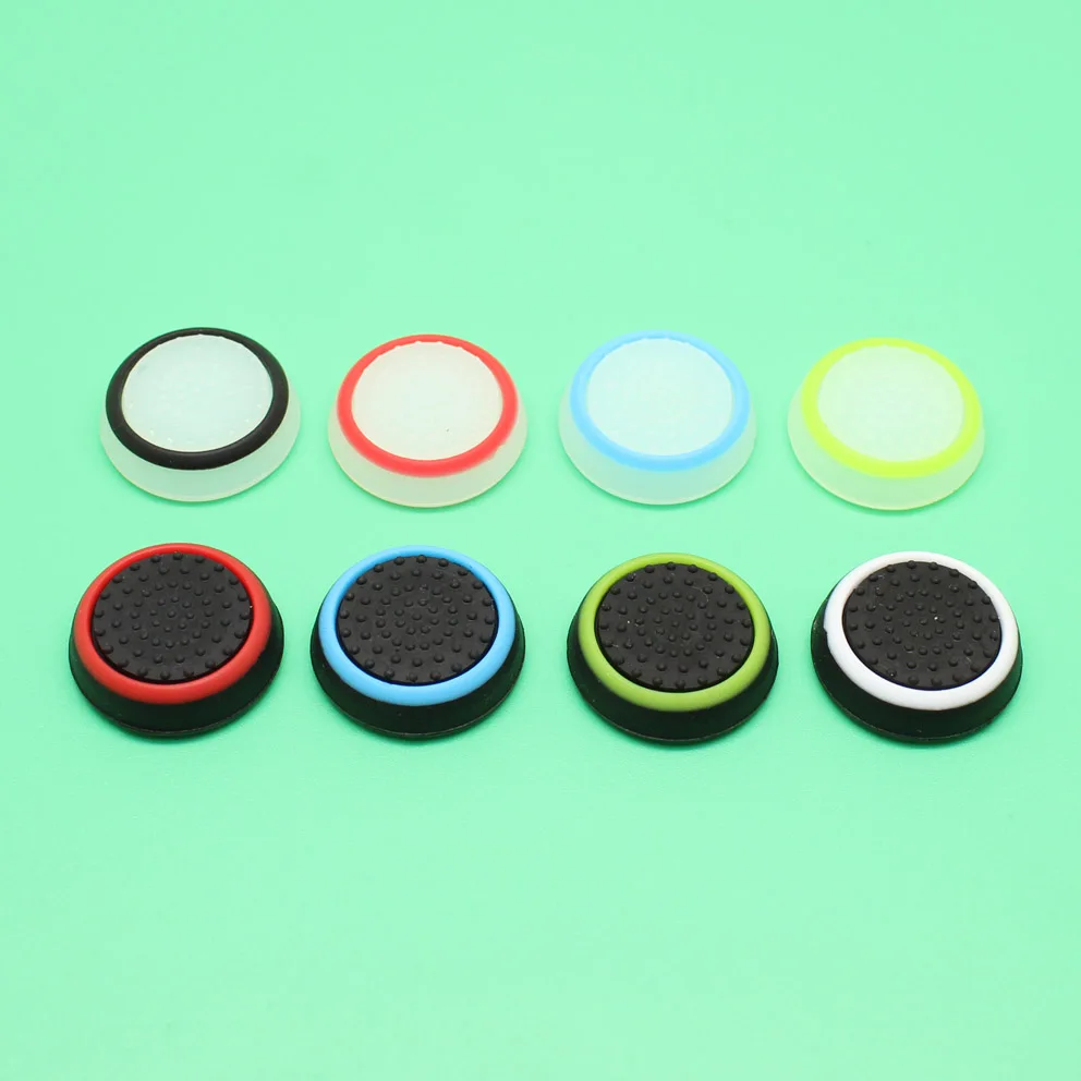 Thumb Stick analógico de silicona para PS4 Pro Slim, tapas para mando de PS3, Xbox 360 One, 2 piezas