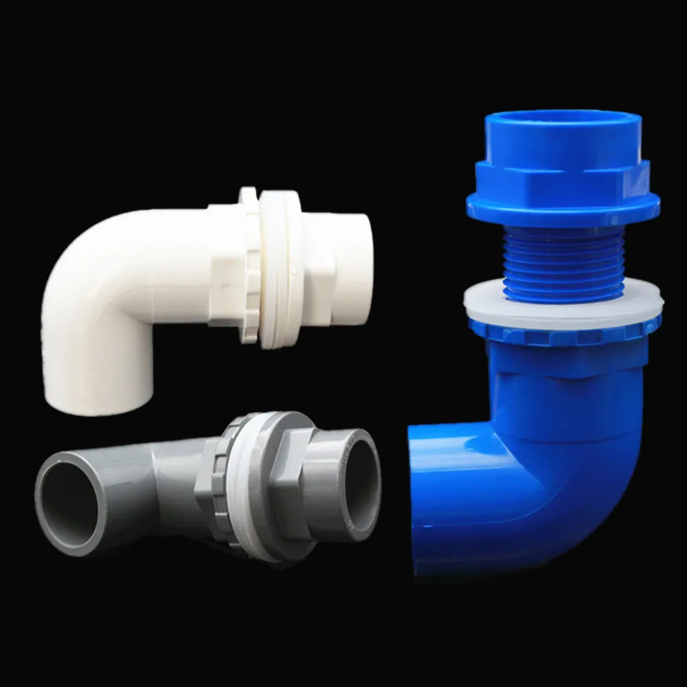 

I.D 20/25/32mm L Type PVC Pipe Connectors Thicken Fish Tank Drain Pipe Joints Garden Irrigation Water Supply Tube Drainage Parts