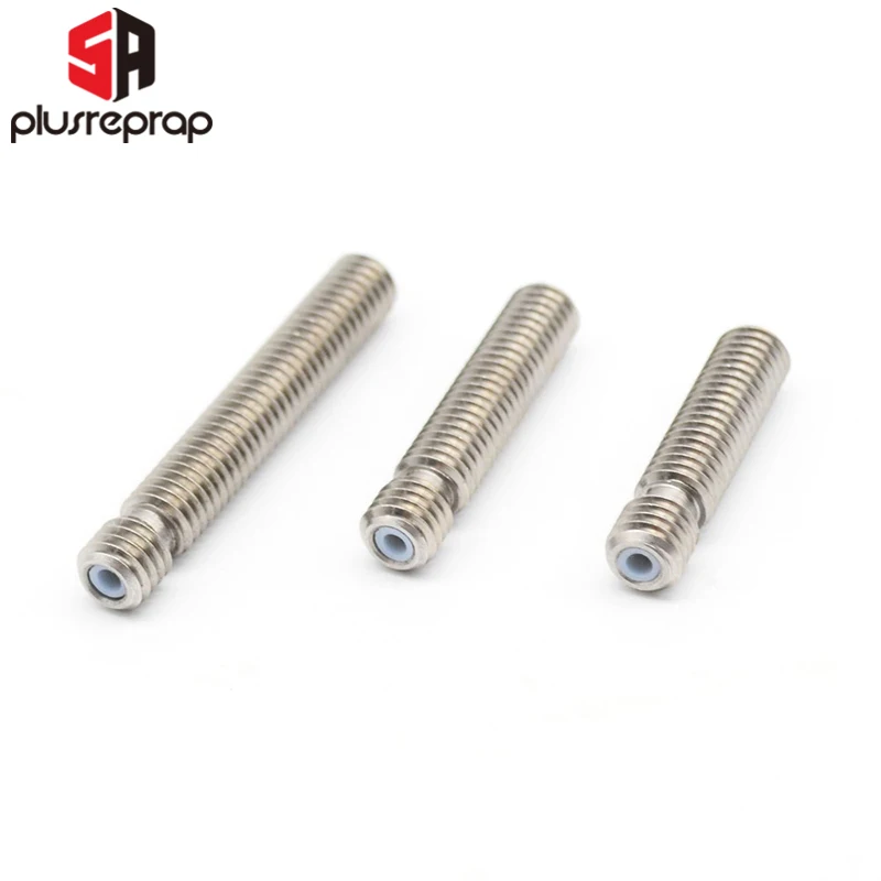 M6 Throat 26 mm 30 mm 40 mm Length with PTFE Tube Inside for MK8 1.75mm Filament Extruder RepRap 3D Printer Part