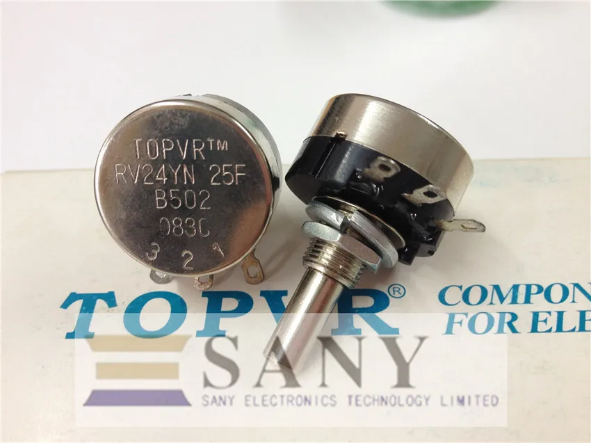 [LAN]TOPVR RV24YN B502 25F 5K Potentiometer switch handle 25MMF--10PCS/LOT