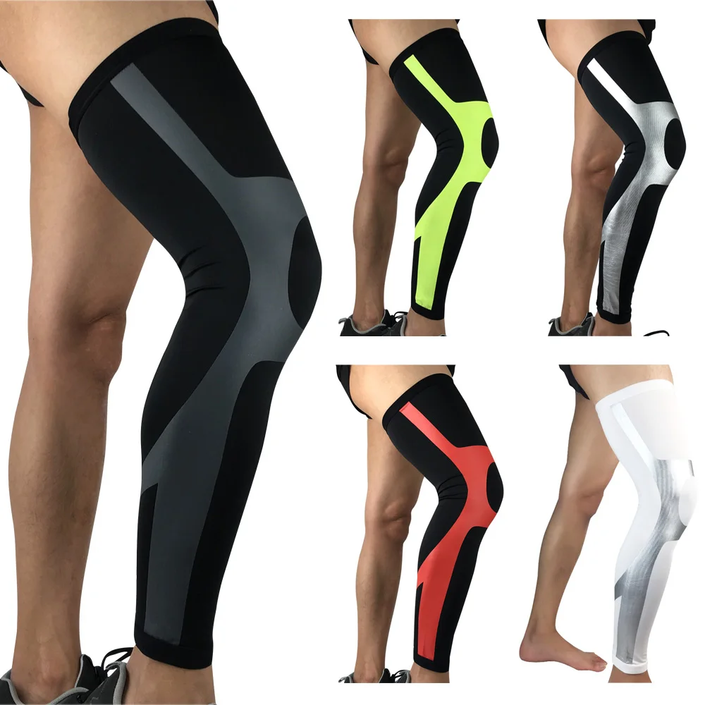 Sport Knie Pads Elastische Compressie Dij Been Mouwen Sport Beschermende Kleding SPSLF0058