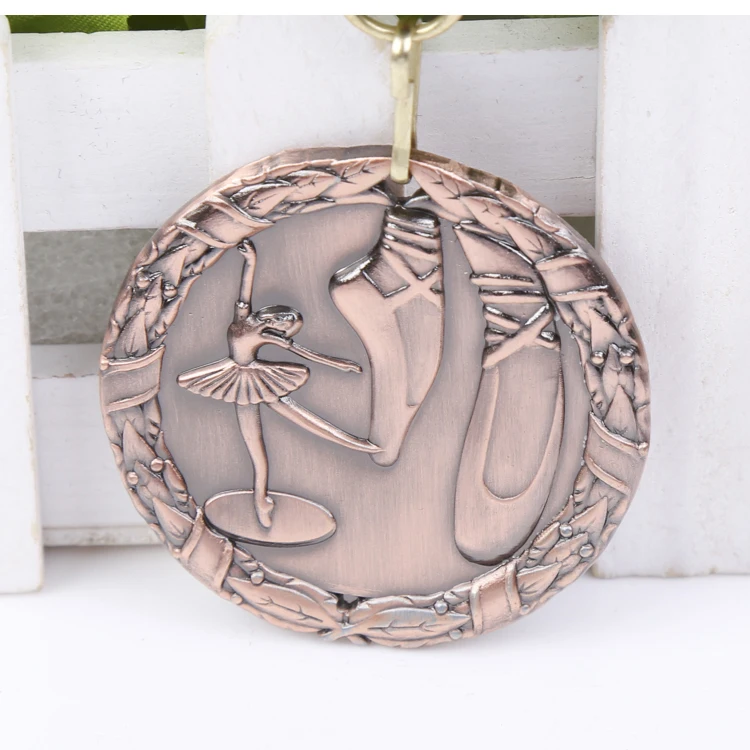 Dance medal   Gold Color Medal Silver Color Medal  Branze Color Meda 5.0 cm