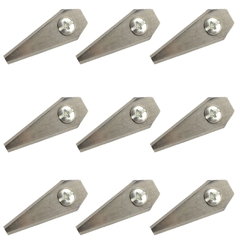 

9Pcs/set 1mm Zinc Coating Replacement Lawn Mower Blades For Garden Trimmer Parts Garden Tools