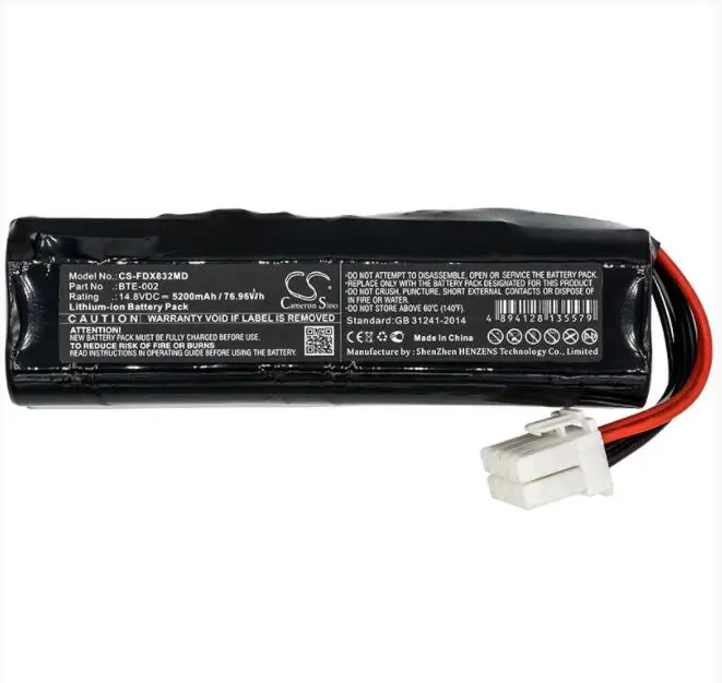 

Cameron Sino 5200mAh battery for FUKUDA Denshi FX-8322 ECG FX-8322R FCP-8321 FCP-8453 BTE-002