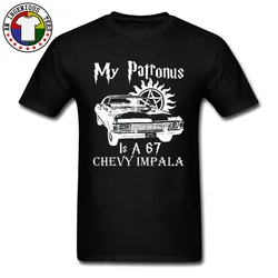 Car Styling Mens T-Shirt SUPERNATURAL Patronus Tshirts For Men New Arrival Fashion Casual Clothes Sweatshirt Summer/Autumn