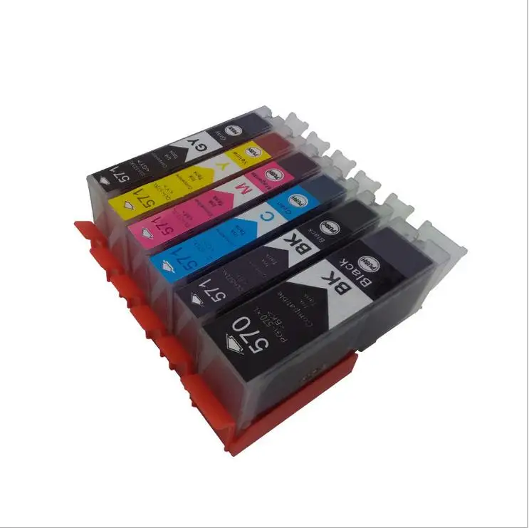 2set  compatible ink cartridge For Canon 570 570XL PGI-570 PGI570 CLI571 PGI570XL PIXMA MG5750 MG5751 MG5752 MG5753 MG6850