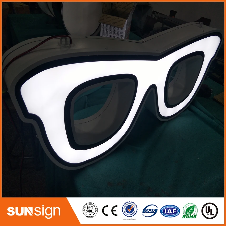 Nieuwe Ontwerp Custom Outdoor Wall Mount Led Light Box Teken