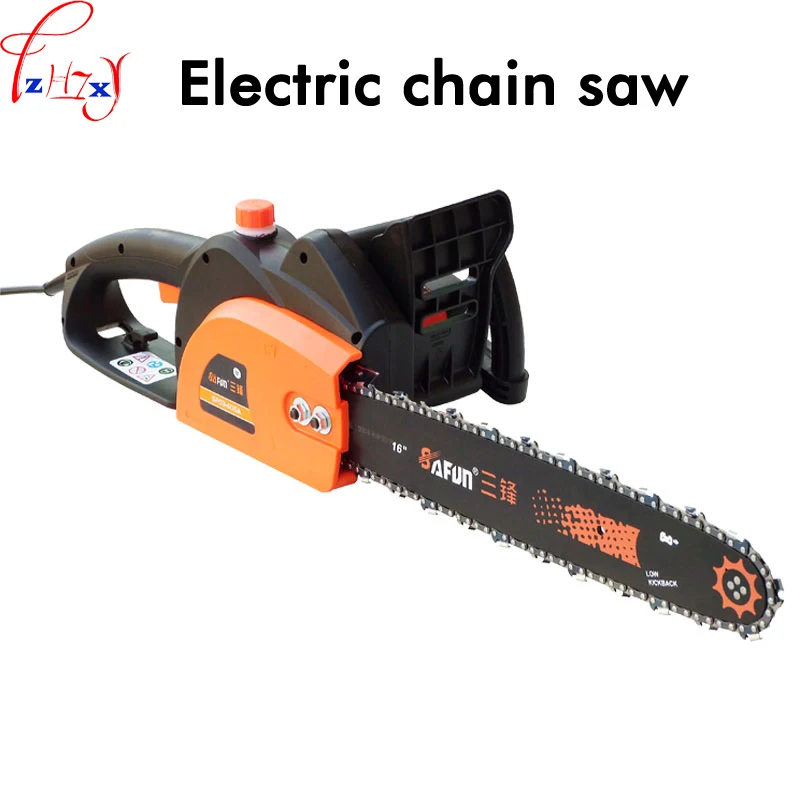 Household electric chain saw high power 16-inch woodworking saw automatic pump oil electric chain saw 220V 2200W 1PC