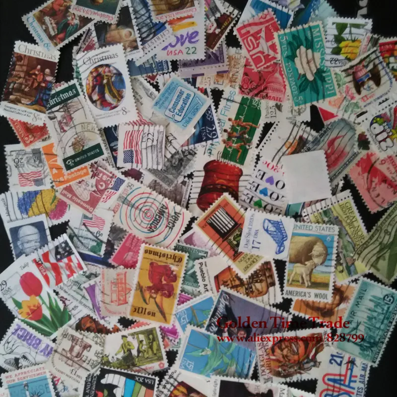 90 PCS/lot All Different USA  postage stamps With Posr Mark in good condition With post mark for collecting buy stamps onling