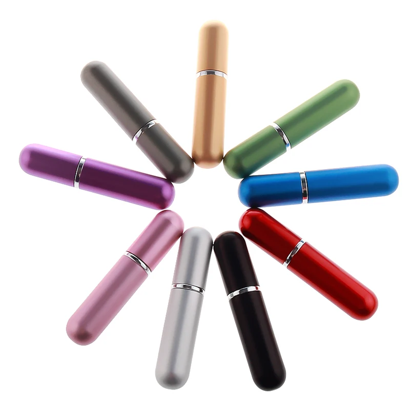 50 Teile/los 5 ml Tragbare Mini Aluminium Nachfüllbare Parfüm Flasche Mit Spray Leere Kosmetische Behälter Mit Zerstäuber Für Reisenden – Detail 5