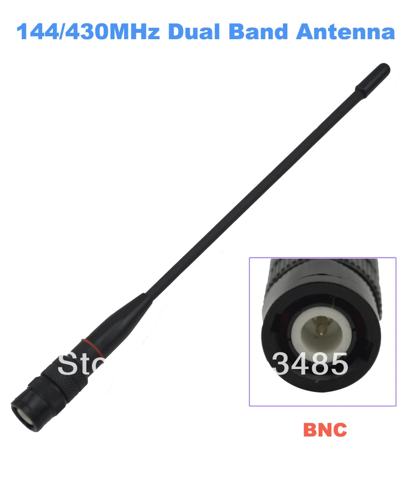 J0125A BNC-Stecker 144/430 MHz Dual Band Antenne für Portable Two-Way Radio