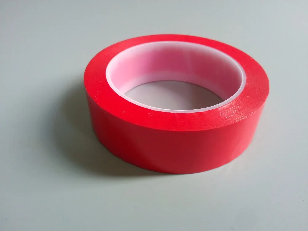 80mm*66Meter Red One Sided Adhension Insulated Mylar Tape for transformers, Fasten