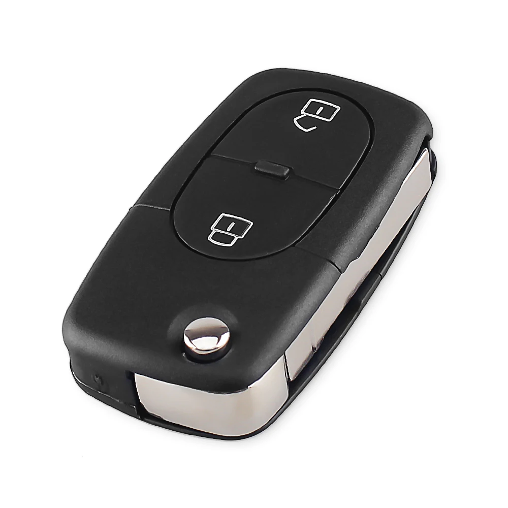 Dandkey 2/3 Buttons Remote Flip Car Key Shell Blank For VW Volkswagen Golf 4 5 6 Passat B5 B6 Polo Bora Touran Uncut Key Cover