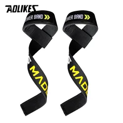 AOLIKES 1 paio di braccialetti per sollevamento pesi Sport allenamento professionale fasce per le mani cinghie di supporto per il polso avvolge le protezioni per il Fitness in palestra