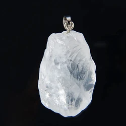Women Natural Stone Charm Pendant Unique Irregular Amethyst Pink White Yellow Crystal For DIY Necklace Jewelry Making Wholesale