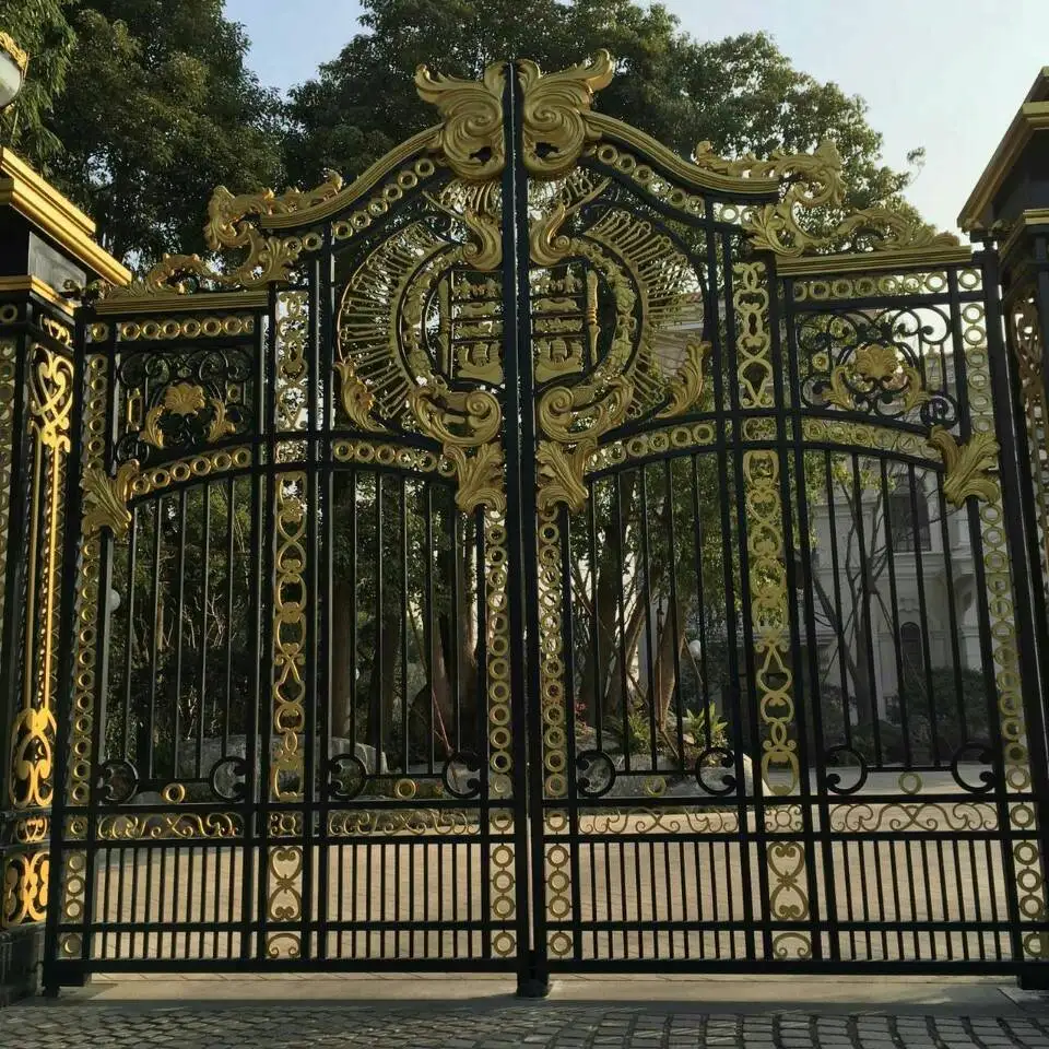 wrought iron gate sliding fence