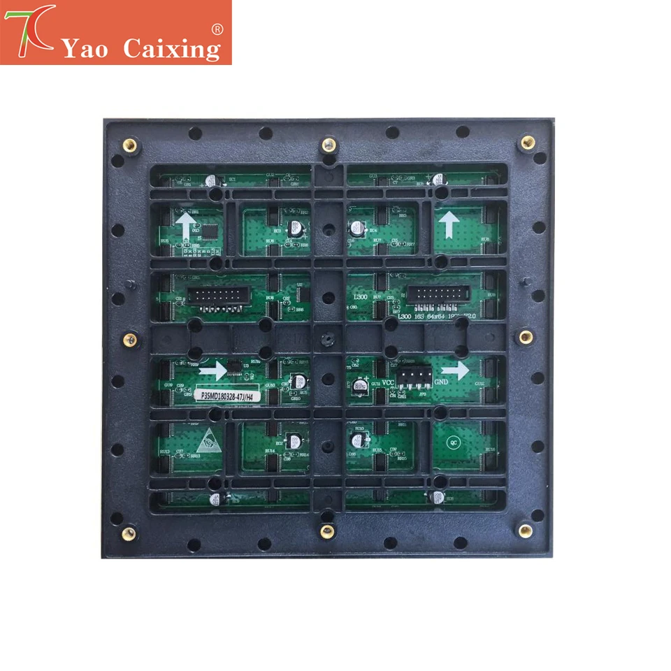 Yao Caixing 192x192mm P3 outdoor waterproof full color smd matrix led screen module