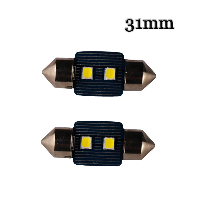 100pcs High Quality 31mm 36mm 39mm 41mm Festoon Dome light 2835 SMD 3 LED C5W Interior Map Roof Reading light white 12V