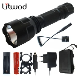 Litwod Z20C8 ハイパワー led 懐中電灯 cree XM-L2 U3 戦術懐中電灯トーチ狩猟ためランテルナ自転車ライト