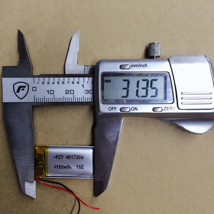 Batería de polímero de litio 401730, auriculares Bluetooth de 3,7 V, celda de iones de litio recargable, micro núcleo, novedad