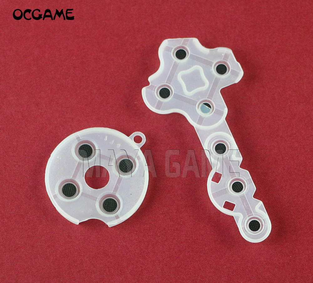 1 conjunto de controlador transparente adesivo condutor de borracha d-pad para xbox360 xbox 360 controlador sem fio