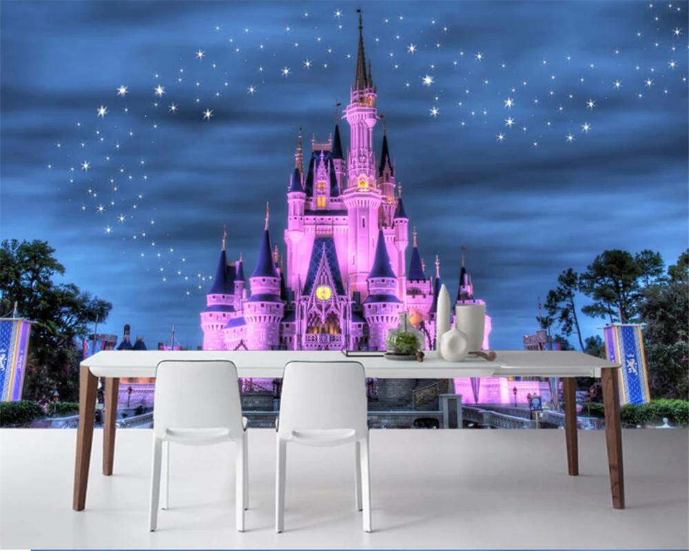 

Custom wallpaper home decoration 3D mural fantasy starry castle children living room TV sofa background wall decoration painting