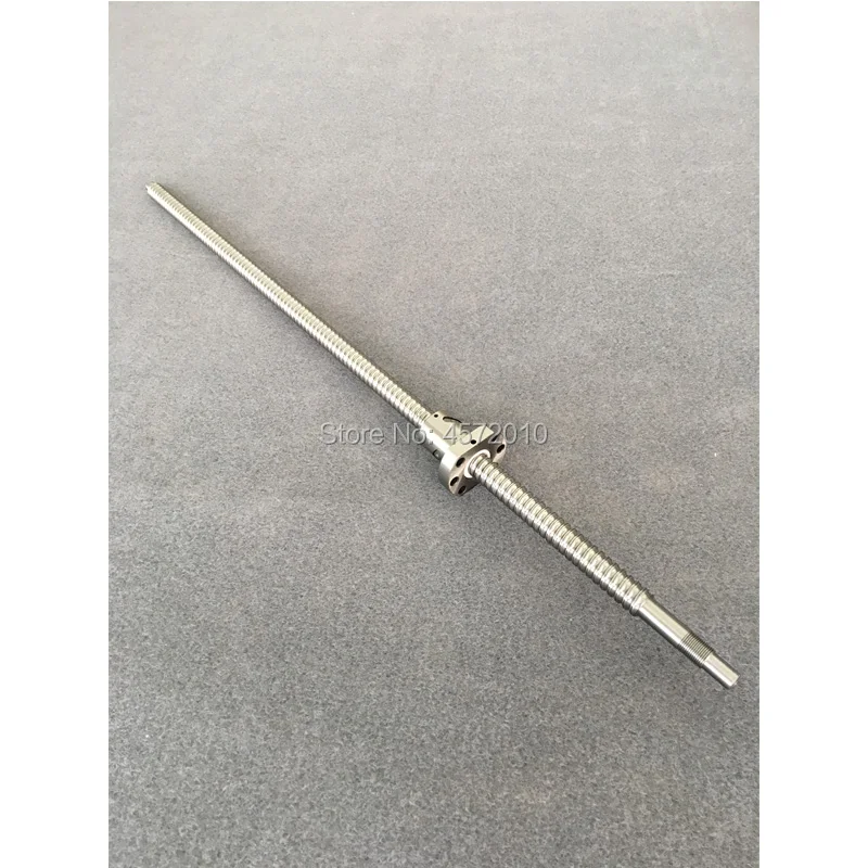 SFU3205 RM3210 BallScrew 300 350 400 450 500 600 mm ballscrew C7 with flange single ball nut BK/BF25 end machined for cnc Parts