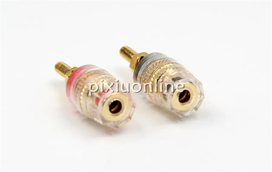 Quick Shipping DS710c Copper Gold Plating Transparent Banana Binding Post Audio Amplifier Use Brazil Sale at a Loss