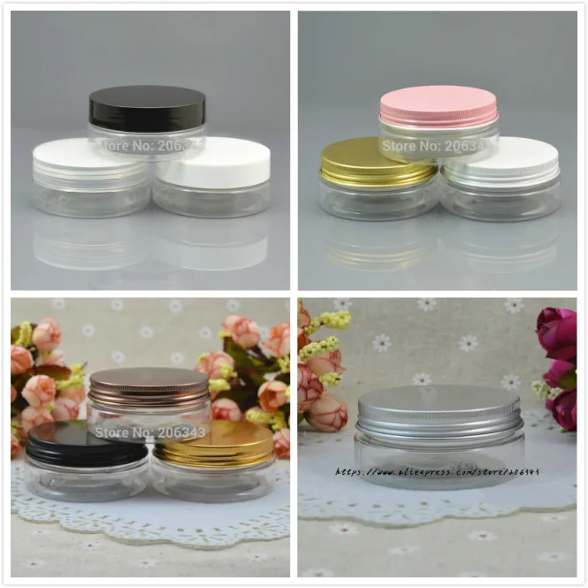 

50G transparent plastic PET bottle/jar/pot for gel/essence/cream/moisturizer/art nail container/cosmetic packing skin care