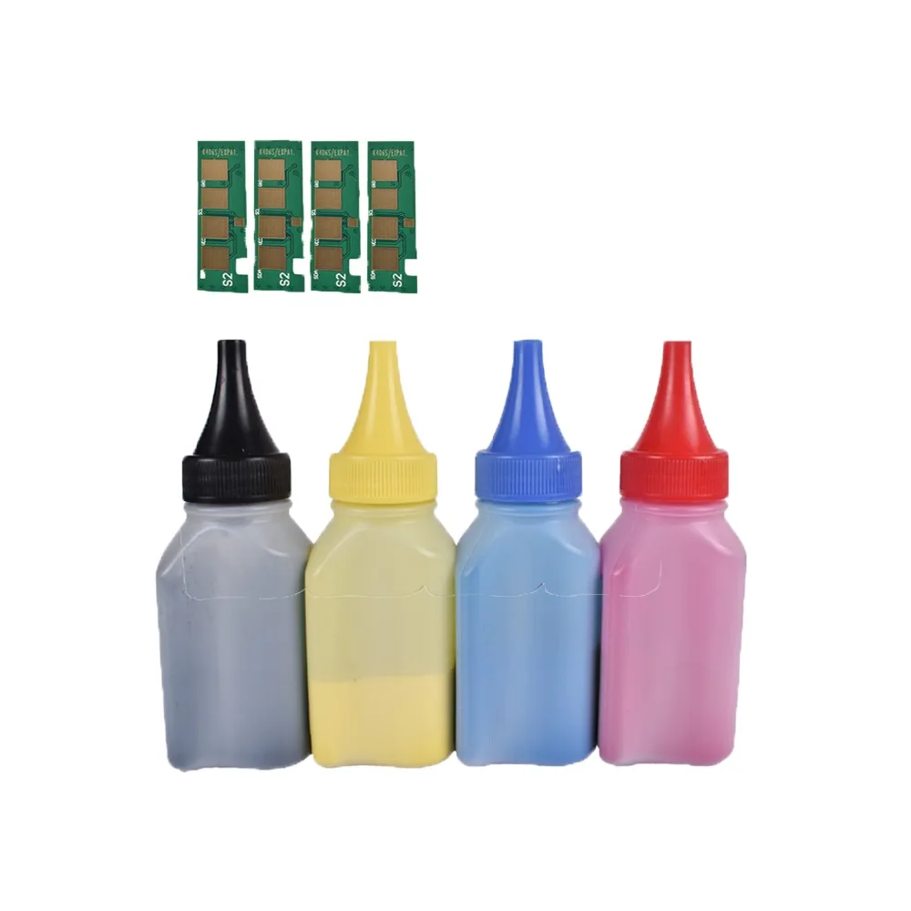 Refill toner Powder cartridge +4 pcs chip FOR Samsung CLT-K406S cartridge CLP-3307FW C410 413W C460W C460FW C463W