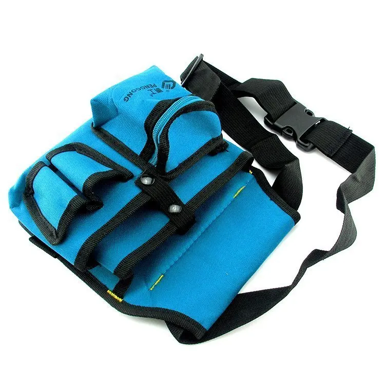 Open-ended pockets Oxford electrician repair kit versatile waist hanging canvas bag NEW Free Shipping